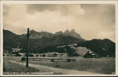 Ansichtskarte Grän Bz Reutte Tirol Weg zur Stadt Tannheimergruppe 1930