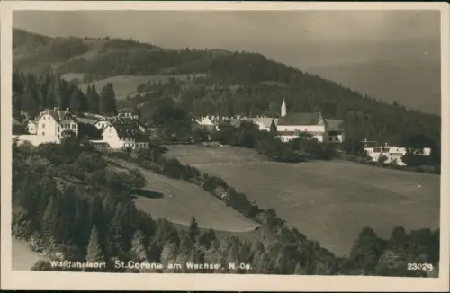 Ansichtskarte St. Corona Partie an der Stadt 1927