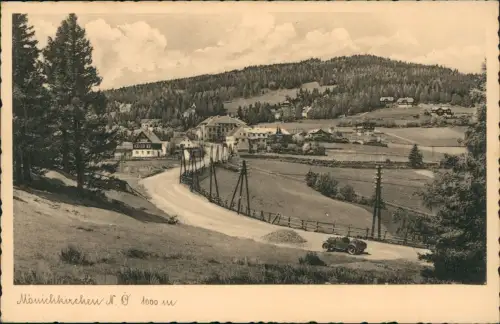 Ansichtskarte Mönichkirchen Straße zur Stadt 1935