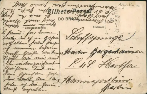 Postcard Rio de Janeiro Copacabana, Leme 1912