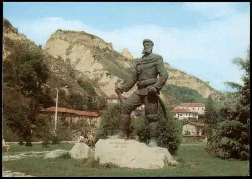 Postcard Melnik Denkmal von Jane Sandanski 1980