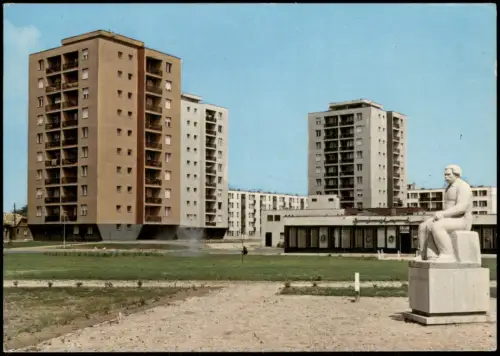 Nyiregyhaza Nyíregyháza Móricz Zsigmond Denkmal und Nördliche Wohnsiedlung 1980