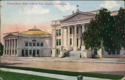 Postcard Los Angeles Los Angeles Polytechnic High School California 1922