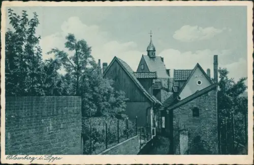 Ansichtskarte Blomberg Stadtpartie - Gasse 1944