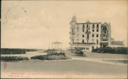 Wenduyne Le Parc, Le Grand Hôtel de Belle Vue et la Villa Rosalia 1910