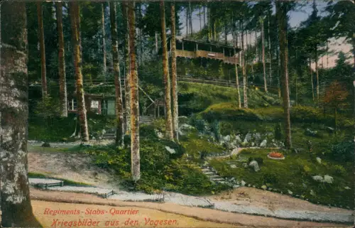 .Frankreich Regiments-Stabs-QuartierKriegsbilder aus den Vogesen 1916  Feldpost