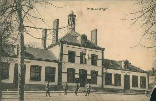 Pontfaverger-Moronvilliers Schule Eingänge Jungen und Mädchen 1. Weltkrieg 1916