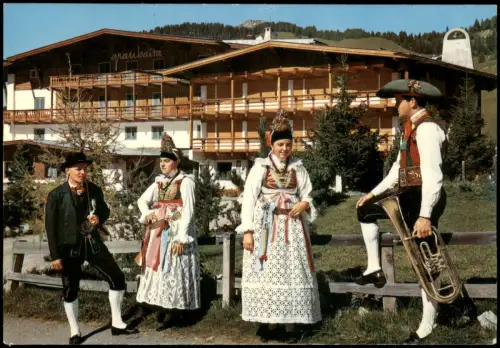 Wolkenstein Gröden Selva di Val Gardena Grödner Trachten  Hotel Granbaita 1970