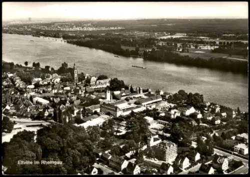 Ansichtskarte Eltville am Rhein Luftaufnahme von Eltville am Rhein 1965