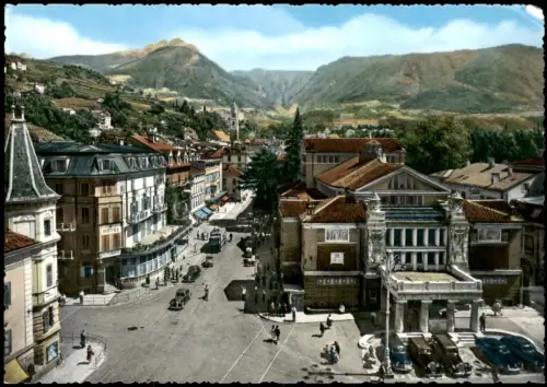 Cartolina Meran Merano Kurhaus und Stadtansicht 1961