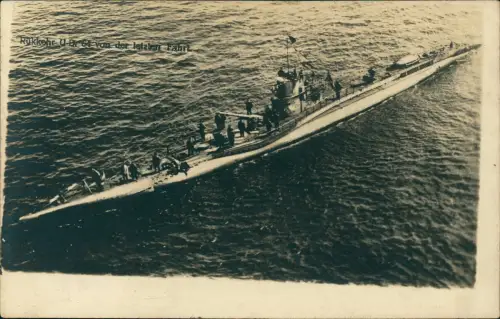 Osternothafen (Ostswine)-Swinemünde Warszów Świnoujście Rückkehr U.D. 64 von der letzten Fahrt Marine 1915