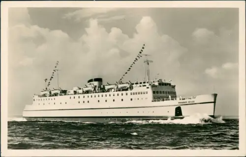 Ansichtskarte  Schiff Schifffahrt Fähre Theodor Heuss 1961  Bordstempel