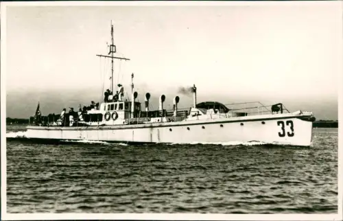 Ansichtskarte  Schiffe Kriegsmarine S33 S-Boot-Klasse Fotokarte 1935