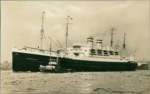 Schiffe Dampfer Steamer ALBERT BALLIN Hamburg Amerika Linie 1930
