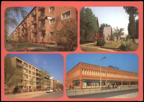 Postcard Szigetszentmiklós Mehrbildansicht 1987