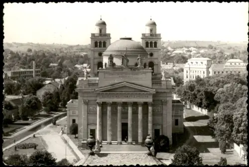 Postcard Erlau Ungarn Eger (Egri) Kathedrale von Eger 1961