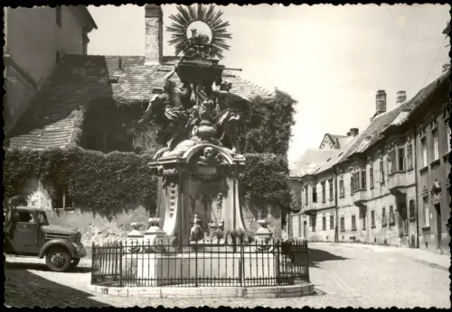Postcard Raab Győr Bundeslade-Monument (Frigyláda-szobor), Győr 1958