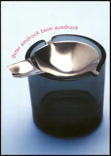 Ansichtskarte  Wilhelm Wagenfeld - Aschenbecher (Design 1959) 2000