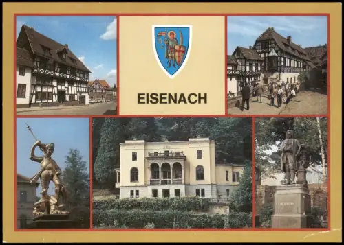 Eisenach MB Eisenach mit Wartburg, Lutherhaus und Denkmälern 1990