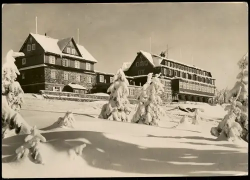 Johannisbad Janské Lázně Horský hotel auf der Černá hora (Schwarzenberg) 1957