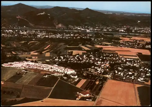Königswinter Luftaufnahme Wachtberg-Ließem mit Blick auf das Siebengebirge 1976