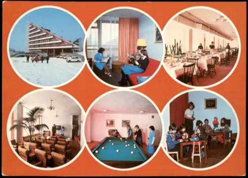 Ustron Ustroń Dom Leczniczo-Wypoczynkowy 'Złocień', Mehrbildkarte 1980