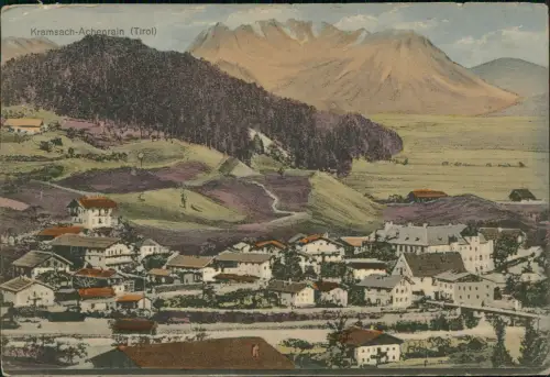 Ansichtskarte Kramsach Achenrain Tirol - colorierte Ak 1917  Tirol