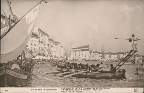 CPA Toulon Salon UN JOUR DE FETE ein Festtag Fotokunst 1910