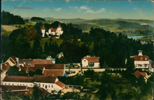 Ansichtskarte Ehrenhausen Ernovž Stadtpartie 1917