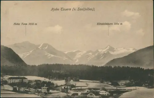 Ansichtskarte Saalfelden am Steinernen Meer Stadt Hohe Tauern 1916