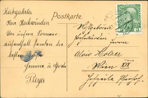 Ansichtskarte Sitzenberg-Reidling Stadtpartie 1912