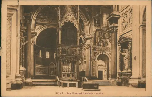 Cartolina Rom Roma San Giovanni Laterano Abside 1925