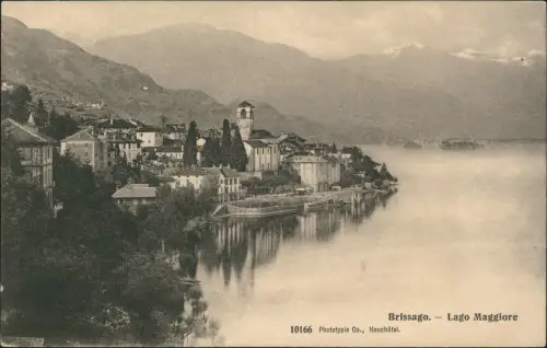 Ansichtskarte Brissago Stadt Lago di Maggiore 1915