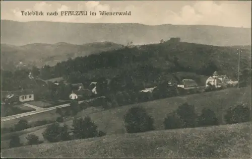 Ansichtskarte Pressbaum Teleblick nach PFALZAU im Wienerwald 1924