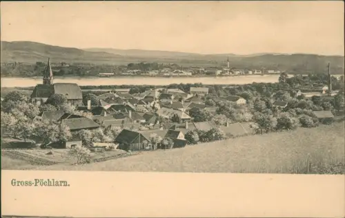 Ansichtskarte Pöchlarn Stadt und Fabrik 1911