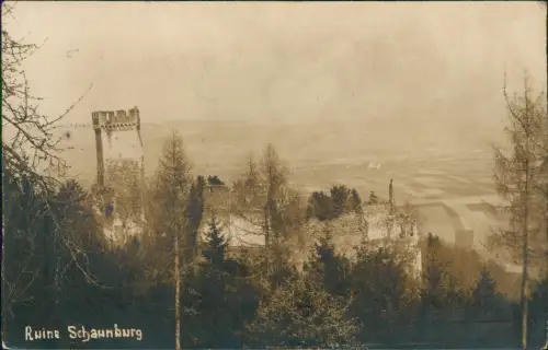 Ansichtskarte Schalkau Fernblick von Ruine Schaumburg 1918