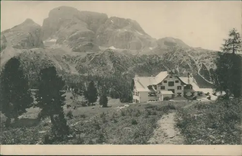 Niederdorf (Südtirol) Villabassa Berggasthof Plätzwiesen Hohe Gaisl 1909