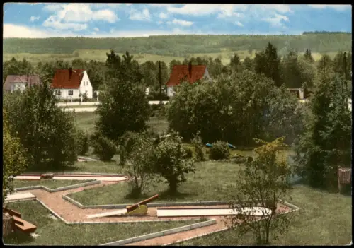 Ilbeshausen-Hochwaldhausen-Grebenhain Ortspartie mit Minigolfplatz 1978