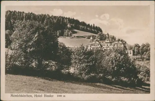 Ansichtskarte Mönichkirchen Hotel Binder 1913