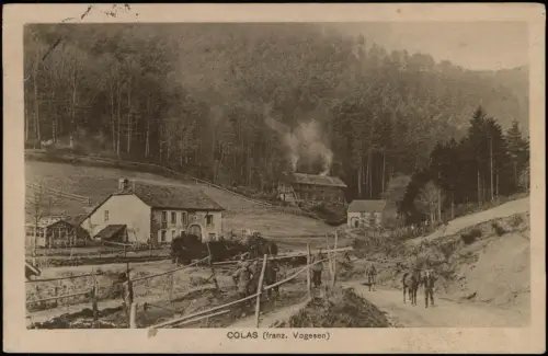 CPA .Frankreich COLAS franz. Vogesen 1916  gel. Feldpost Zensurstempel