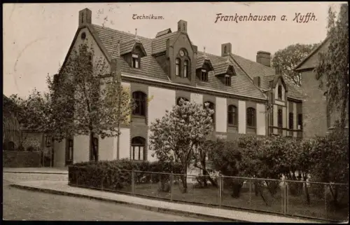 Ansichtskarte Bad Frankenhausen Partie am Technikum 1927