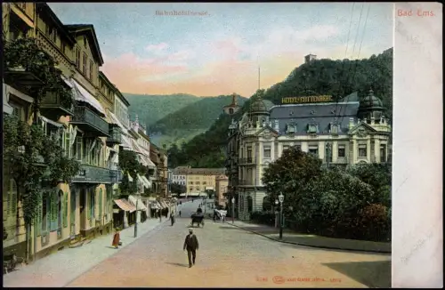 Ansichtskarte Bad Ems Bahnhofstraße 1904