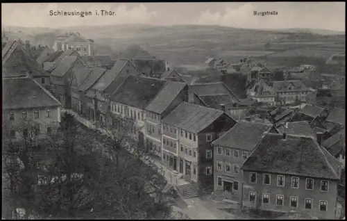 Ansichtskarte Schleusingen Burgstraße 1914