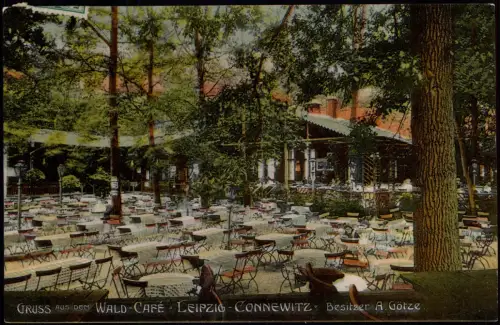 Ansichtskarte Connewitz-Leipzig Waldcafe 1910