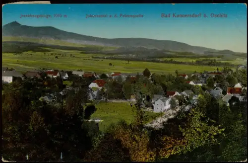 Bad Kunnersdorf Oschitz Lázně Kundratice Osečná Johannestal  Jeschken 1914