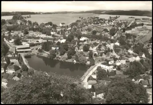 Ansichtskarte Bad Lobenstein Blick vom Alten Turm 1989