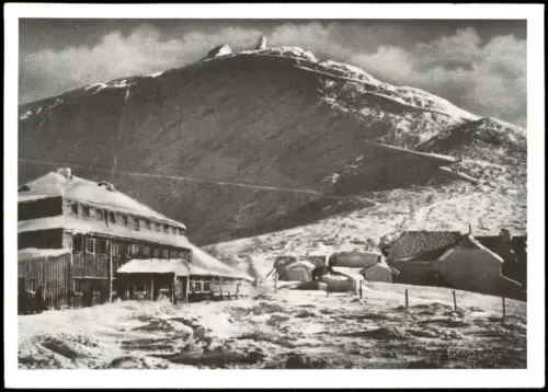 Krummhübel Karpacz Schneekoppe Sněžka Śnieżka im Winter 1965