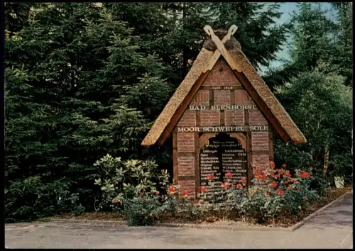 Ansichtskarte Bad Blenhorst-Balge Moorbad Blenhorst, Informationstafel 1985