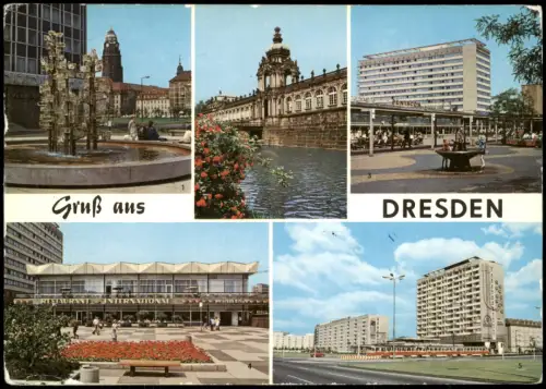 Dresden   Prager Straße Restaurant "International", 5. Pirnaischer Platz 1979