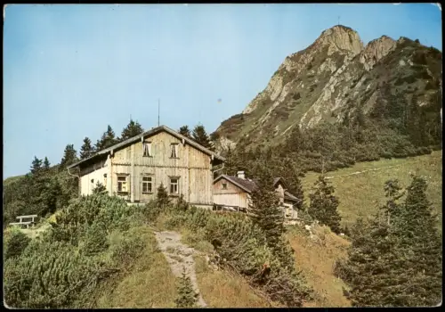 Schwangau (Tegelberg/Branderschrofen) Tegelberghaus mit Branderschrofen 1955